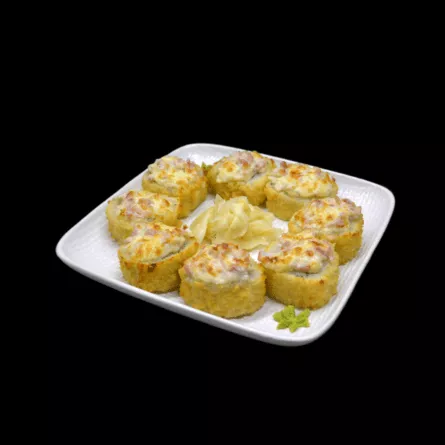 #039 Crunchy chicken-Bacon hot maki