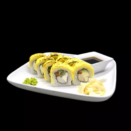 #028 Cheddar surimi maki
