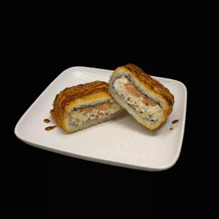 Sake bacon sushi burger
